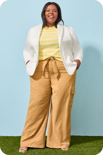 2022 New Fashion Casual Plus Size Ladies Three Piece Pant Suit