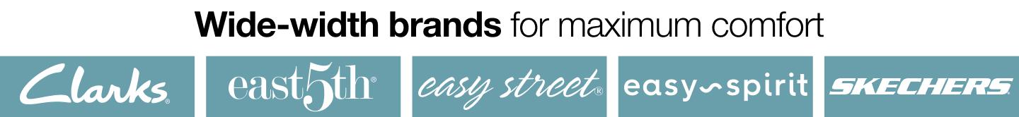 Wide-width brands for maximum comfort