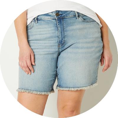 Gloria vanderbilt plus sales size bermuda shorts