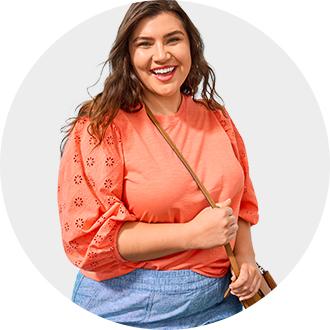 Plus Size Long Sleeve Tops for Women - JCPenney