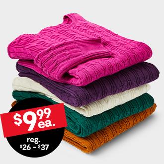 Women's tops & sweaters     $9.99 ea reg.  $26 - $37