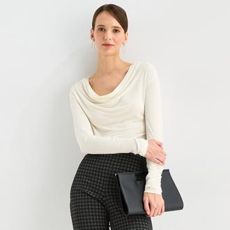 Worthington Cowl Neck Long Sleeve Blouse