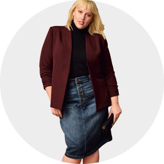 Jcpenney women's 2025 plus size skirts