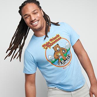 Young men's novelty tees